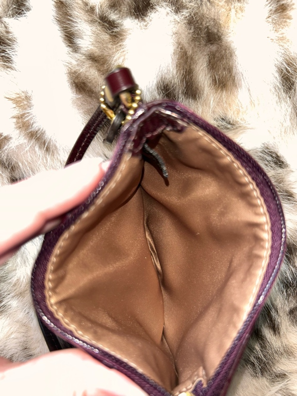 Coach Y2K Wristlet in Plum Shiny Patent Leather - Picture 11 of 11
